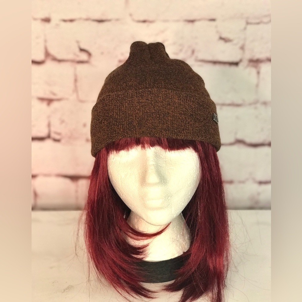 EASTERN MOUNTAIN SPORTS Unisex beanie knit cap hat brown and black One Size NWT - Picture 4 of 12